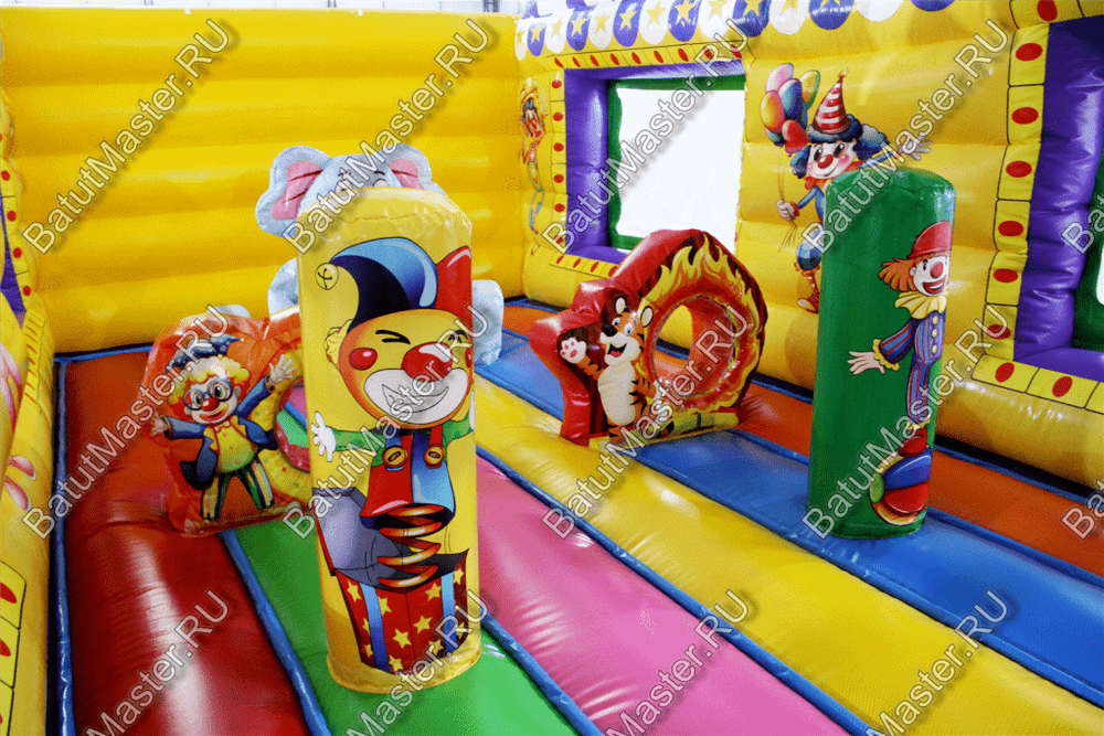 Надувной батут "Маленькие клоуны" 8*4*5.5