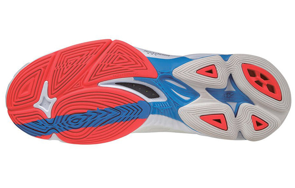 Mizuno Wave Lightning Neo "White French Blue"