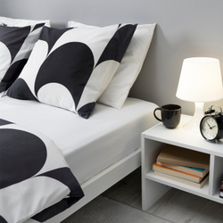 IKEA BRUKSVARA  (ИКЕА БРУКСВАРА)  -  Простыня на резинке, белая, 90x200 см