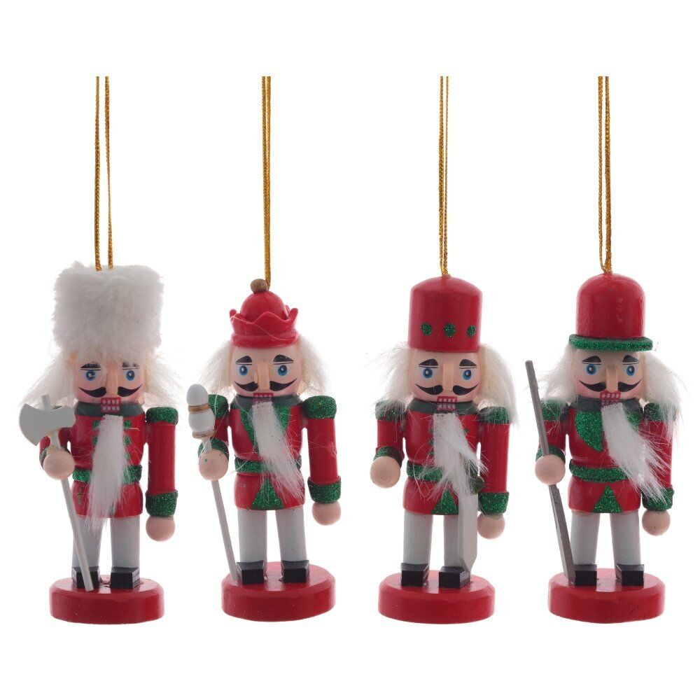 GAEM Набор из 4шт Украшение новогоднее "Щелкунчик", L17,5 W4 H10,5 см