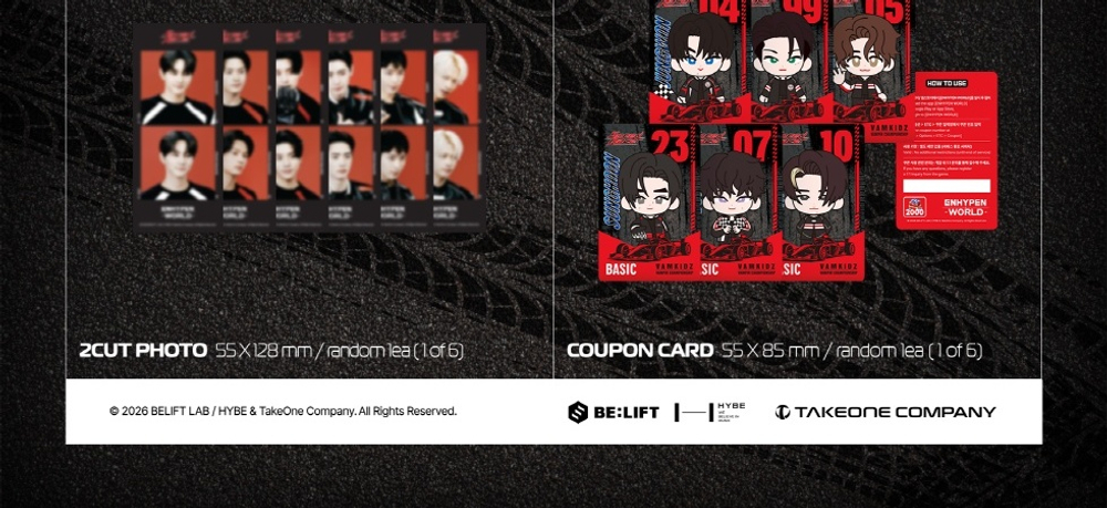 товары ENHYPEN - WORLD COUPON CARD COLLECTION SPEED RACER BASIC Version