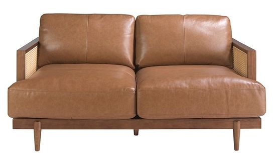 Диван 3-х местный 6177/KF8031-3P-M2731 Angel Cerda из коричневой кожи