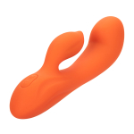 Оранжевый вибратор-кролик 17,75см California Exotic Stella Liquid Silicone Dual G SE-4368-20-3