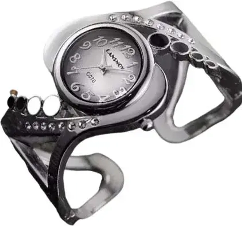 Часы-браслет кварцевые CANSNOW, серебристый W8030-03