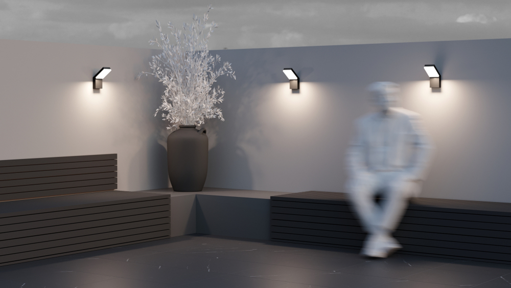 Уличный настенный светодиодный светильник Maytoni Paso O595WL-L12B3K