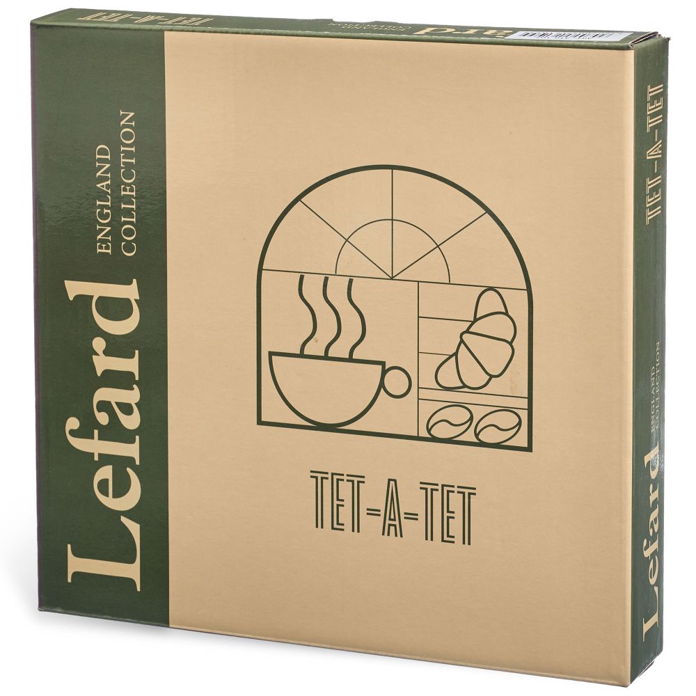 НАБОР ТАРЕЛОК ЗАКУСОЧНЫХ LEFARD "TET-A-TET" 2 ШТ. 20,5 СМ (КОР=16НАБ.)