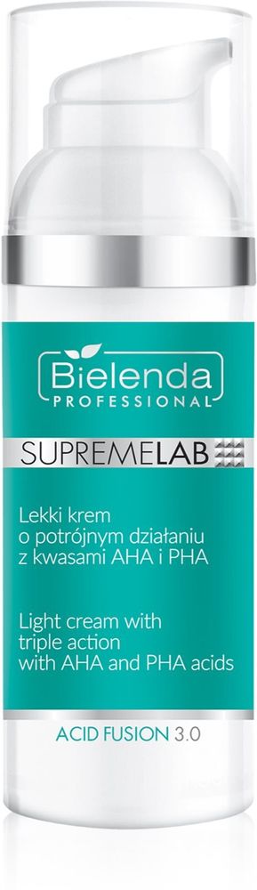 Bielenda Professional Supremelab Acid Fusion 3.0 - Легкий крем тройного действия с AHA- и PHA-кислотами /   50  ml  / GTIN 5902169043223