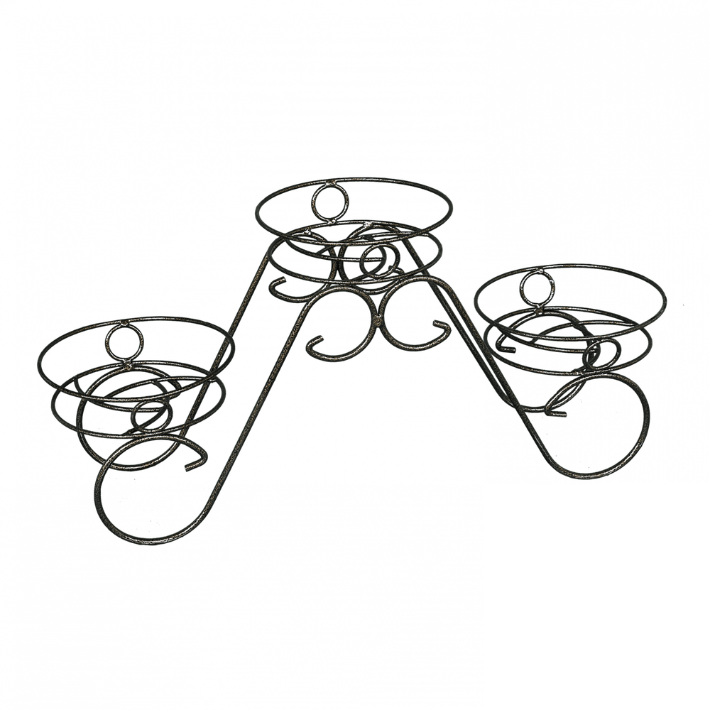 ПОДСТАВКА ДЛЯ ЦВЕТОВ ФИАЛКА 3 ПДЦ149М МЕДНЫЙ АНТИК 1ШТ
