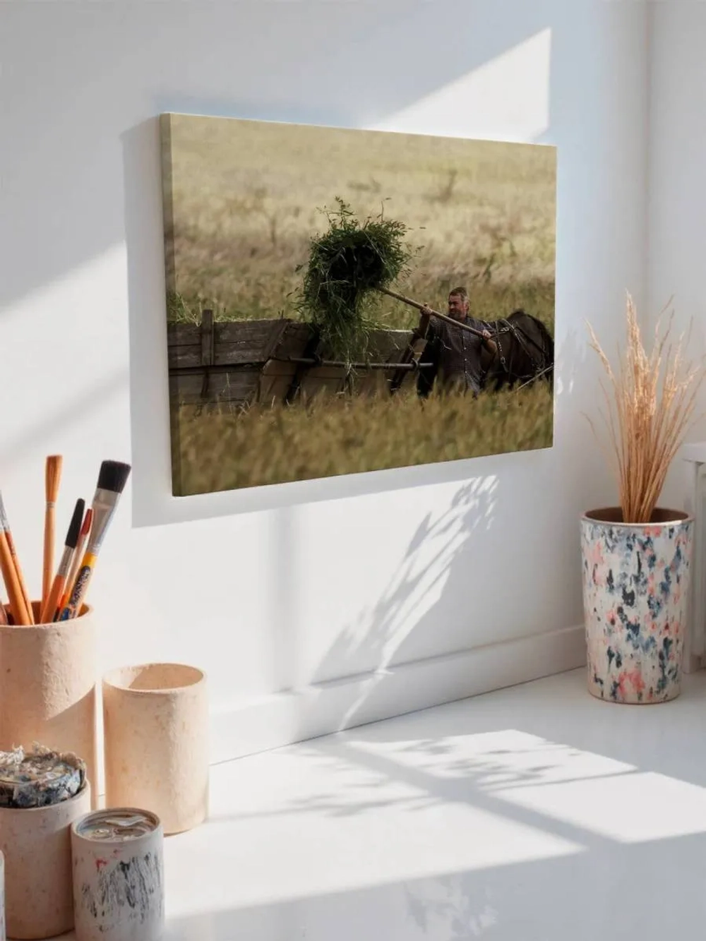 Картина на стену 40 X 50 Мужчина в поле