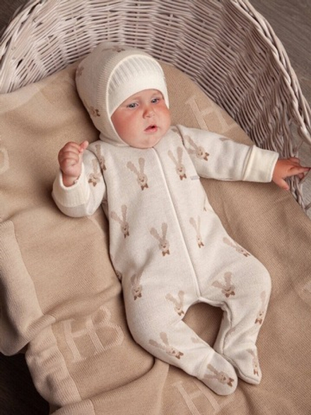 Комбинезон с капюшоном "Зайка", Экрю-бежевый