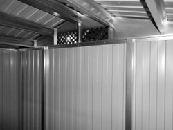 Металлический сарай GreenStorage Арчер D серый