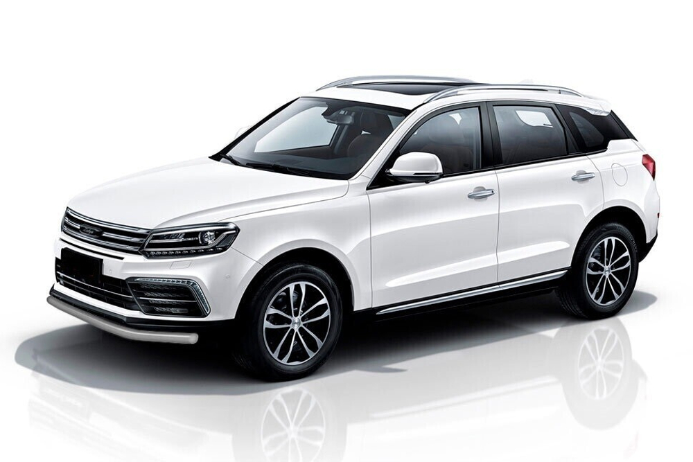Защита переднего бампера Zotye Coupa (2013-2023) d57 серебристая