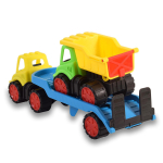 Пластмассовая игрушечная машина Toy Bibib "Эвакуатор с грузовиком" (35*12*18 см), сетка