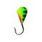 Мормышка вольфрамовая Lucky John КАПЛЯ с петелькой и покраской 040/21
