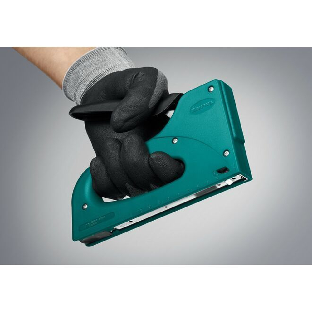 Степлер строительный KRAFTOOL STRIKE 3-в-1: Скобы 53, 13, 23