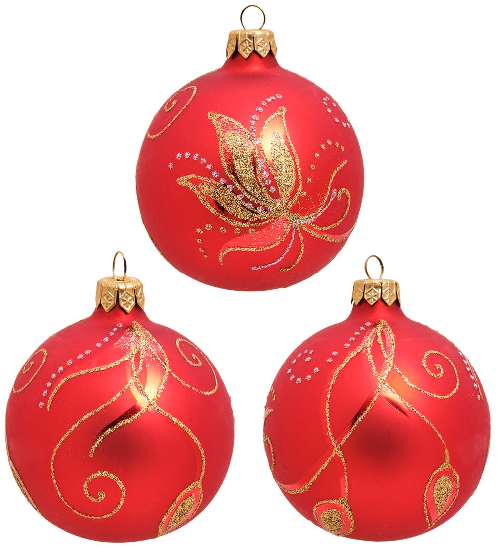 Элита НФШ-1261/1 Набор ел.украшений Шар 3шт «Диадема» 80 мм