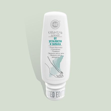 Крем-гель для ног "От усталости и запаха" с фруктовыми пудрами