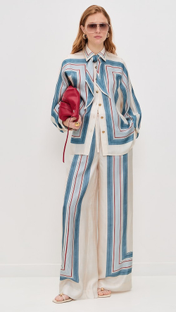 Рубашка шелковая ZIMMERMANN