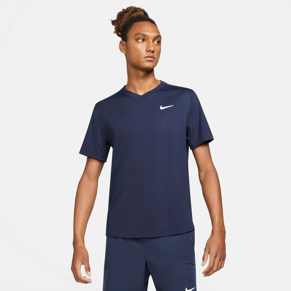 Мужское теннисное поло Nike Dri-Fit Victory T-Shirt Men - Dark Blue