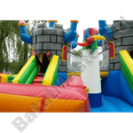 Большой надувной батут "Средневековье" 15*15*5 м