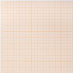 Бумага масштабно-координатная (миллиметровая), папка А4, оранжевая, 10 листов, 65 г/м2, STAFF, 113484