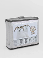 Одеяло 140*205 см НТК Козий пух 300гр/м поплекс чемодан одноиголка ОКП-15