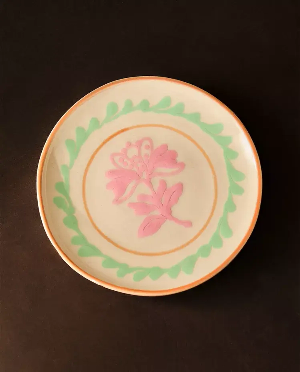 ZARA HOME Х NANUSHKA ДЕСЕРТНАЯ ТАРЕЛКА ИЗ РАСПИСНОЙ КЕРАМИКИ