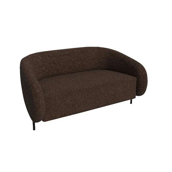 Белт Диван двухместный BLT-2 Merino 015/Металл Черный 1560*850*730