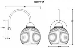 Бра MyFar Flora MR2270-1W