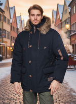 Куртка-Парка Варгградъ мужская тёмно-синяя "Русколань"