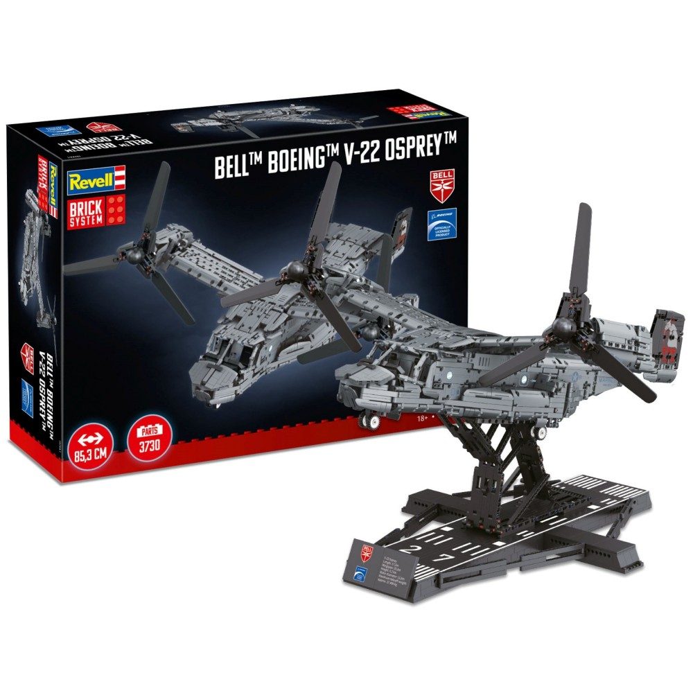 Конструктор Revell Brick System 00961 самолёт Bell Boeing V-22 Osprey 1:25 3730 деталей 00961 — фото 1