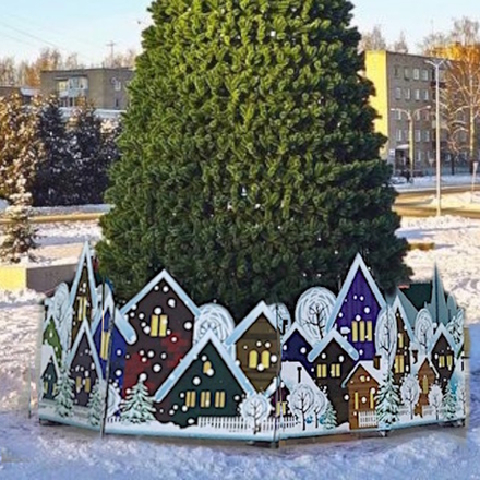 Ограждение для большой елки