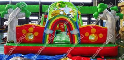 Коммерческий надувной батут "Лесные истории" 10*6*3,5 м