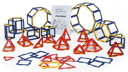 Набор по основам математики, конструирования и моделирования  ПОЛИДРОН КАРКАСЫ "Призмы и пирамиды"