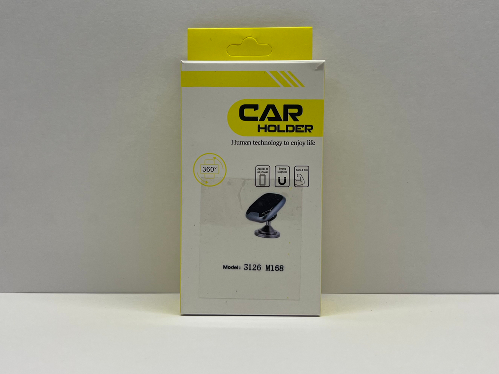 Держатель для телефона автомобильный в машину, на панель, клеящаяся платформа, скотч + магнит, S126-M168, Цепкий (1 шт.)