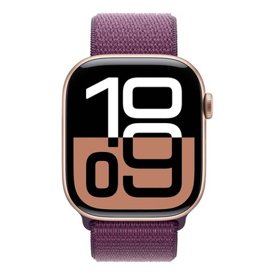 Часы Apple Watch Series 10 46mm Rose Gold Aluminium Case, Sport Loop (Plum)