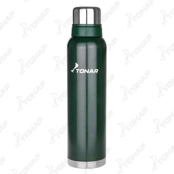 Термос (HS.TM-059-G) 1600ML с ситечком зеленый (2 крышки-кружки) TONAR