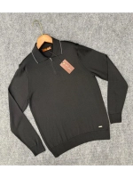 Лонгслив мужской, Поло с длинным рукавом