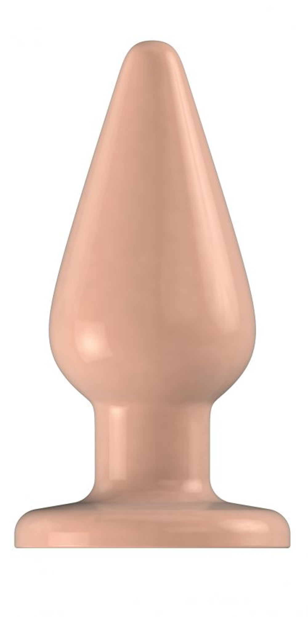 Бежевый анальный стимулятор Bottom Line Model 2 - 10,5 см. (Цвет: бежевый)