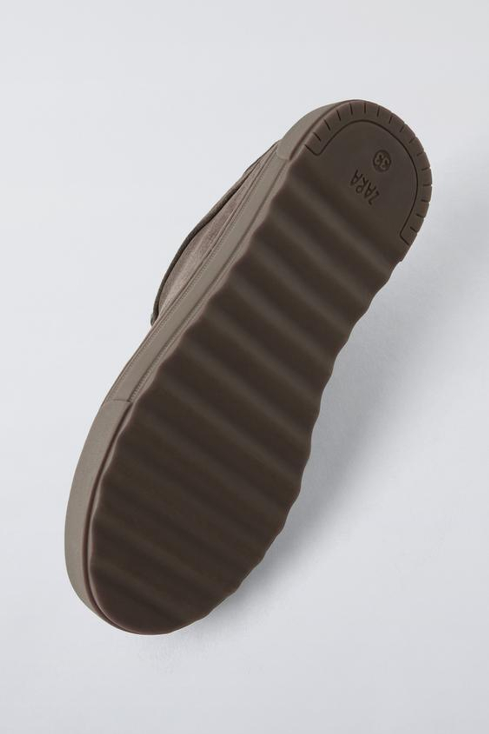 ZARA ЗАМШЕВЫЕ КРОССОВКИ, КОРИЧНЕВЫЙ