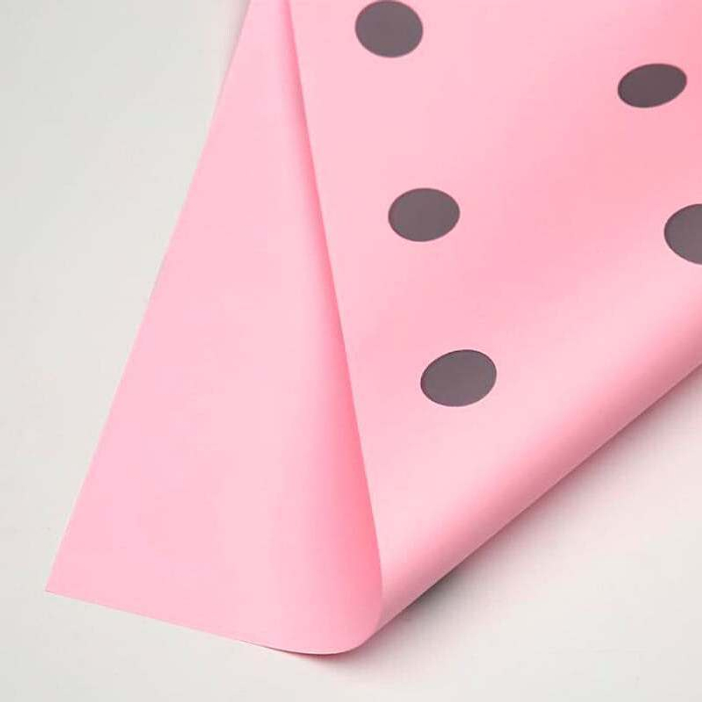 Пленка в рулоне "В горох" 58см*10м