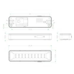 Аварийный светильник светодиодный ЭРА DBA-105-0-20 постоянный/непостоянный 30LED 5ч IP20 | Светильники аварийные