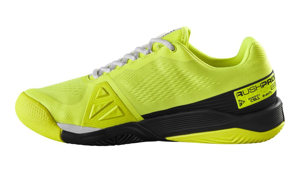 Мужские кроссовки теннисные Wilson Rush Pro 4.0 - safety yellow/black/white