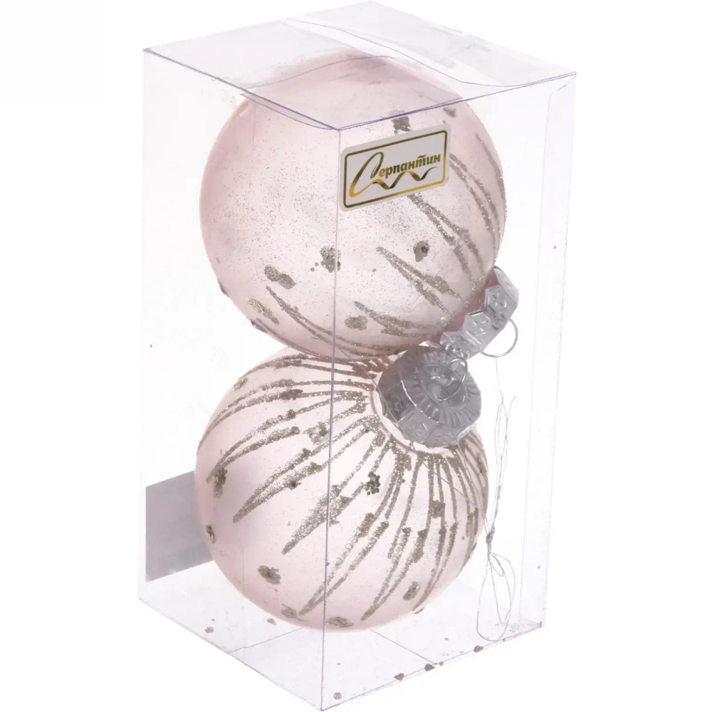 Набор украшений SHINE «Diamond Tears» 8 см (2 шт.), baby pink