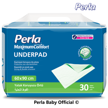 Пеленки Perla одноразовые универсальные впитывающие 60х90 см 30 шт.