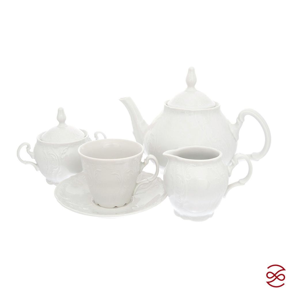 Чайный сервиз ведерка Bernadotte Недекорированный 6 персон 17 предметов (чашка ведерко)