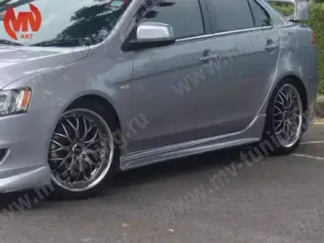 Накладки на пороги ZODIAK для Mitsubishi Lancer 10