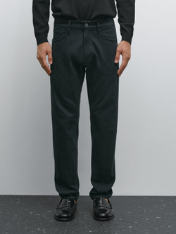 Massimo Dutti Джинсы Slim Fit, темно-синий