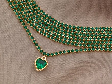 Стразовая цепь Emerland 1,7мм