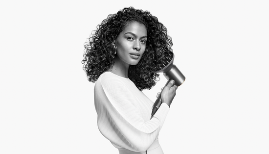 Фен Dyson Supersonic HD07, голубой/розовое золото + с подарочным чехлом EU